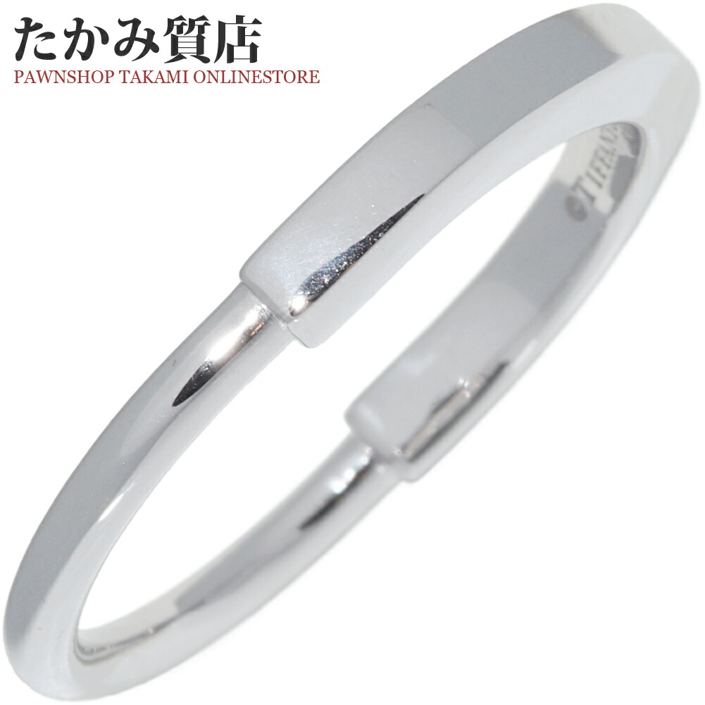 楽天市場】ティファニー 指輪 K18WG ロックリング 約8.5号 : たかみ