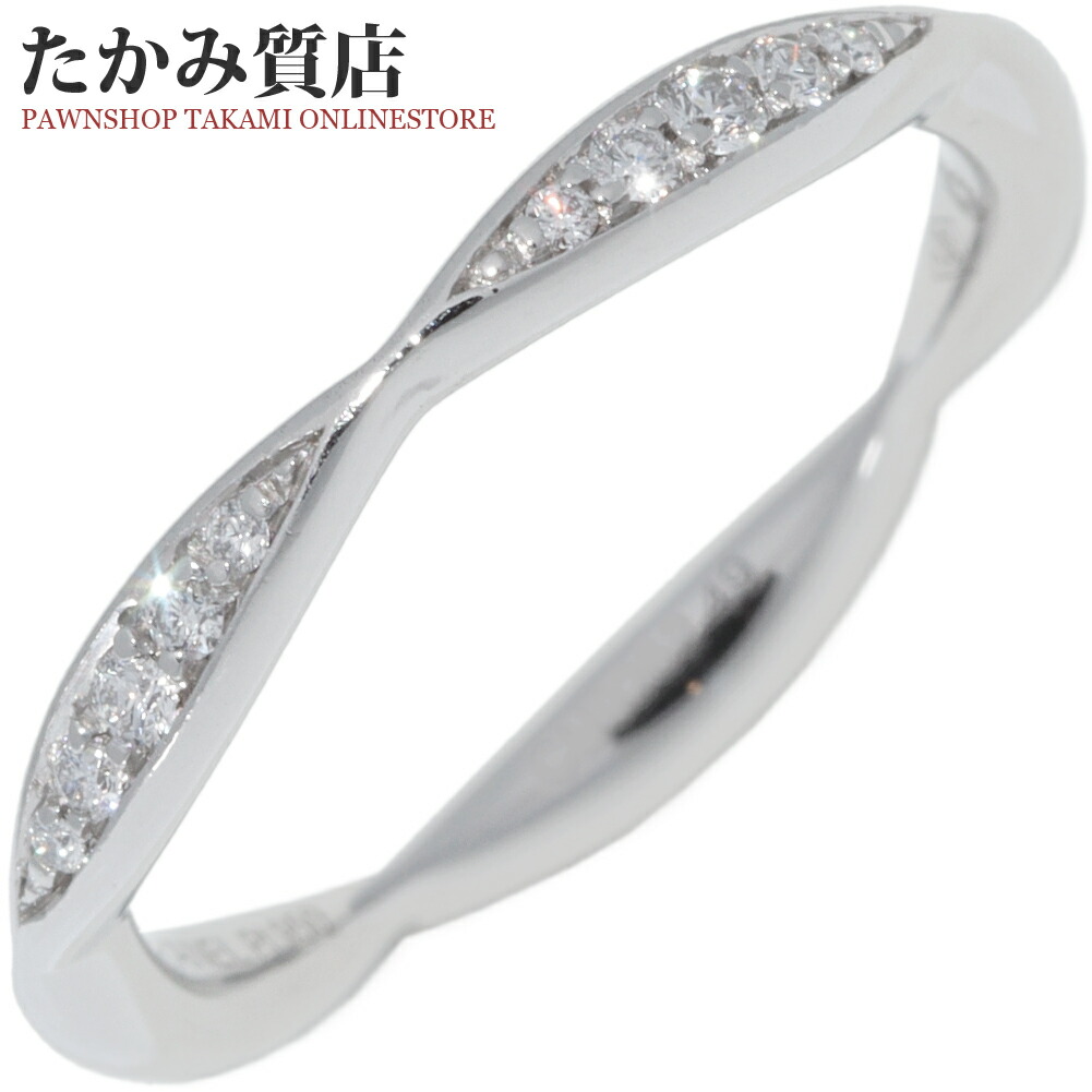 シャネル K18WG ダイヤ カメリア フルエタニティ リング(指輪) #56 シャネル CHANEL カメリア フルエタニティ ダイヤモンド リング
