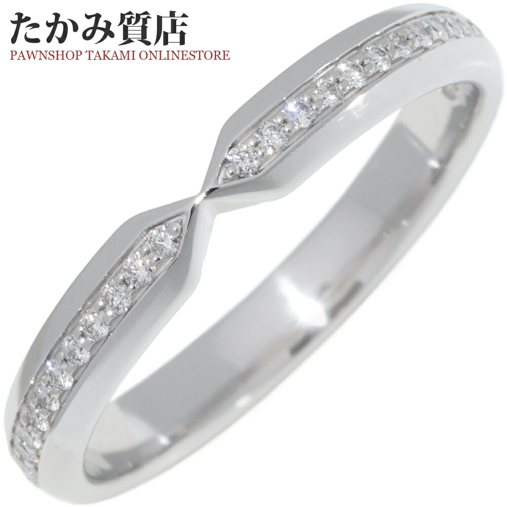ティファニー ダイヤモンド 9粒 カーブバンドリング K18 結婚指輪 10号 楽天市場】TIFFANY&Co. ティファニー カーブドバンド リング