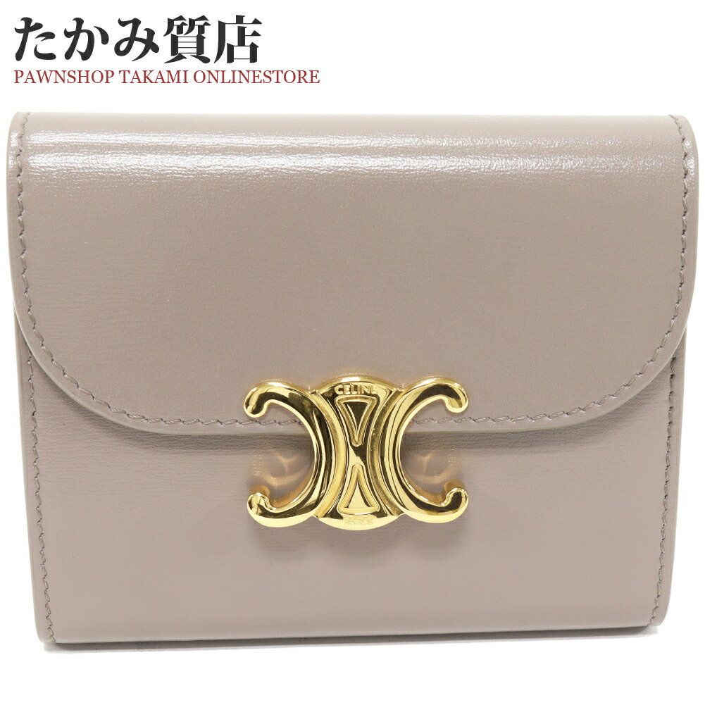 楽天市場】セリーヌ CELINEトリオンフ レディース 三つ折り財布