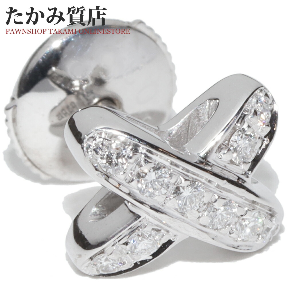 【極美品】 ショーメ リアン ピアス ピンクゴールド ダイヤ 片耳用 6068 極美品】 ショーメ リアン ピアス ピンクゴールド ダイヤ 片耳用