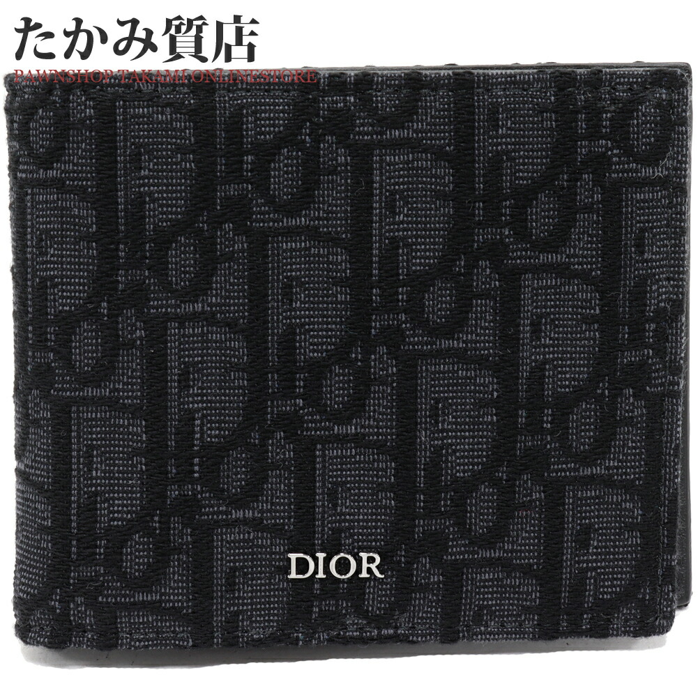 楽天市場】Dior ディオール 二つ折り財布 OBLIQUE オブリーク