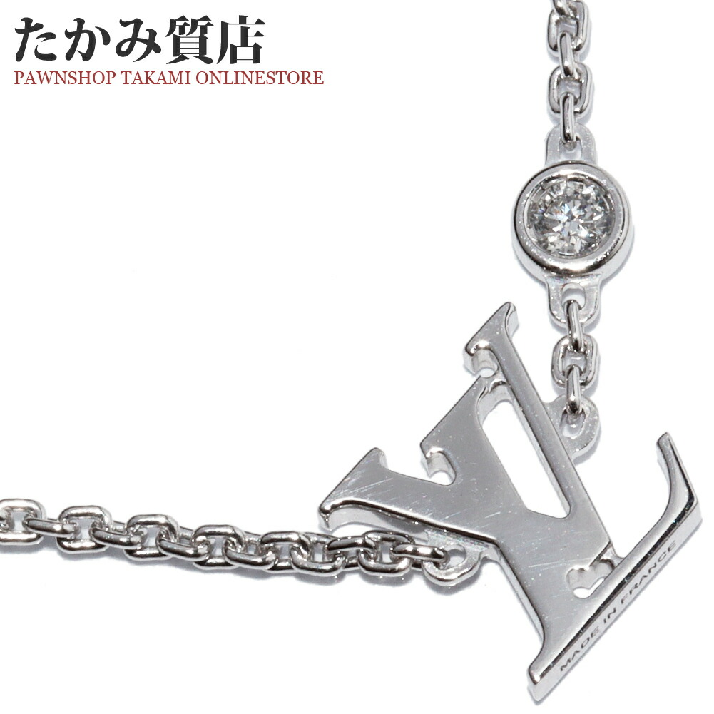 楽天市場】ルイヴィトン ペンダントネックレス K18YG ダイヤ1P