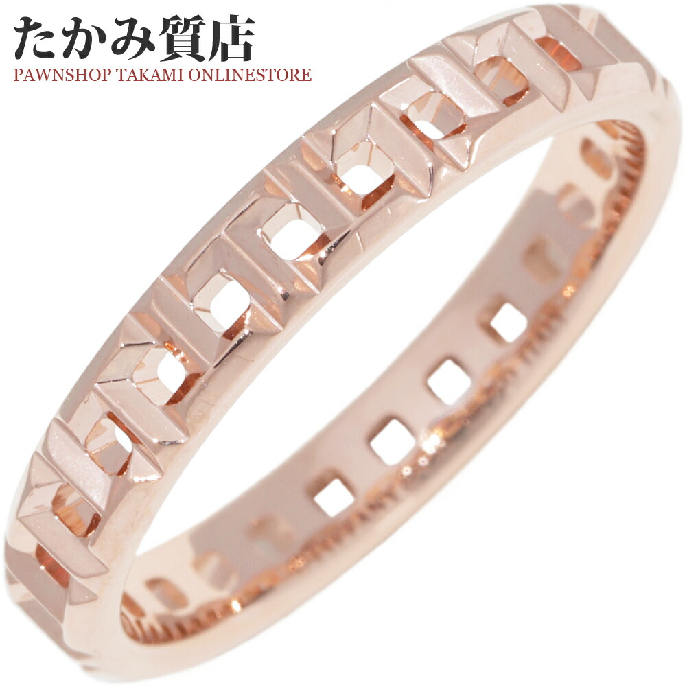 8号 ティファニー 5Pダイヤ トゥルーバンドリング ピンクゴールド TIFFANY&Co. ティファニー トゥルーバンドリング/ダイヤ5P#8 Aランク