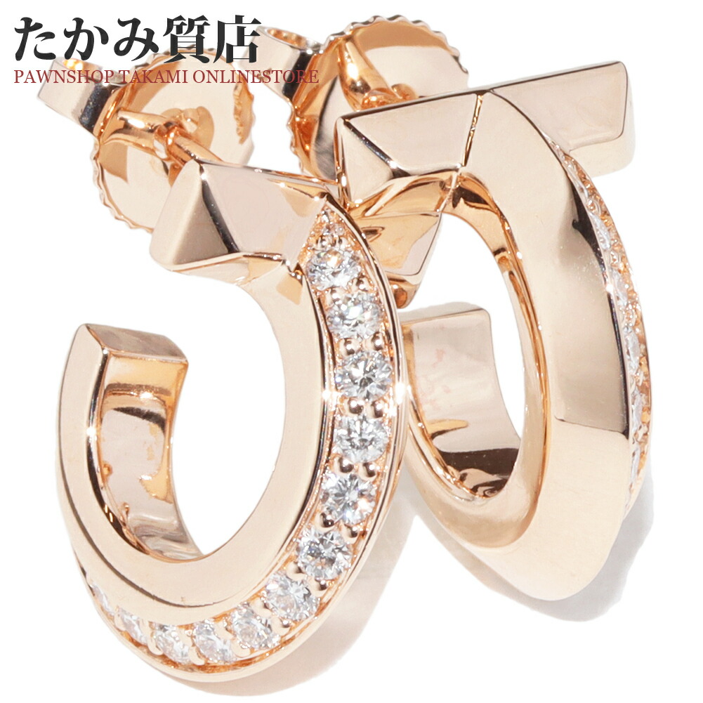 楽天市場】ティファニー ピアス K18PG アトラスx フープピアス
