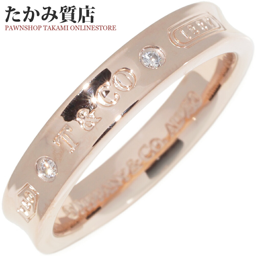 楽天市場】ティファニー 指輪 K18YG TTWO ナロー リング ダイヤ