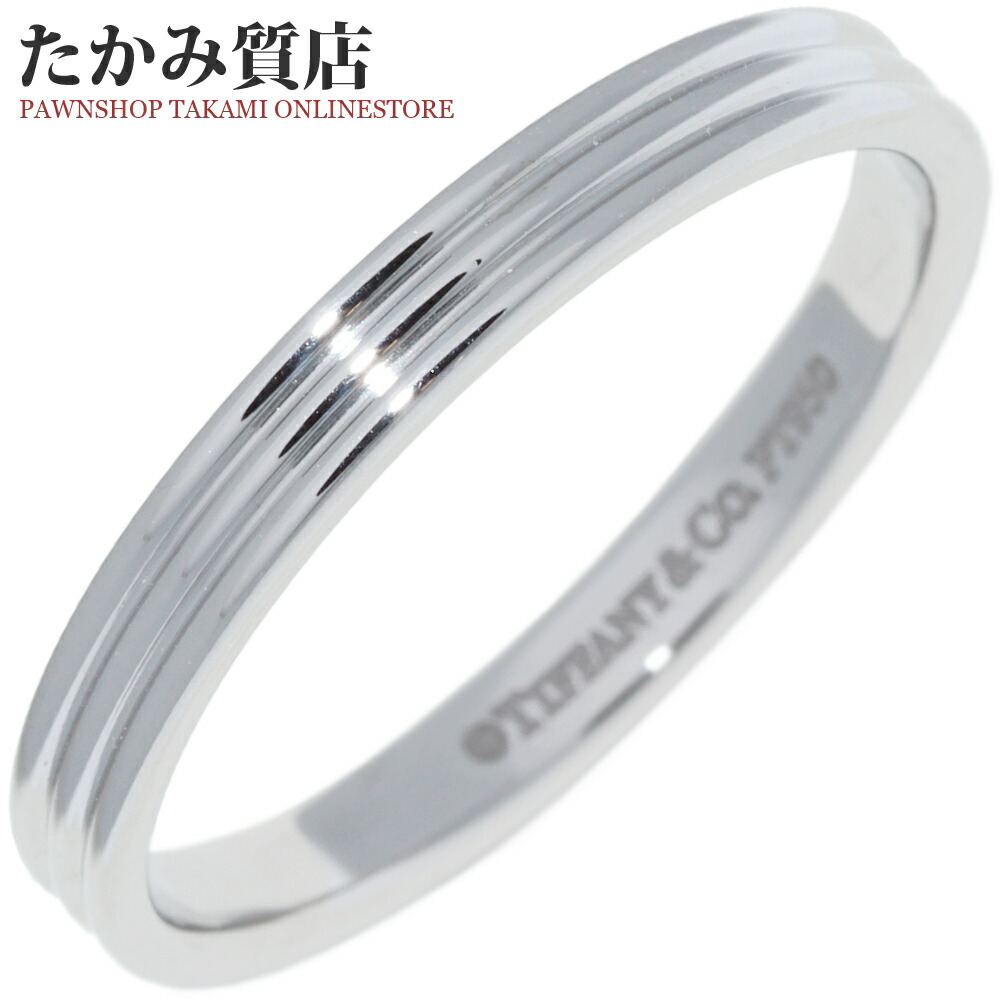 楽天市場】ティファニー 指輪 Pt950 クラシックバンドリング 幅4.5ミリ