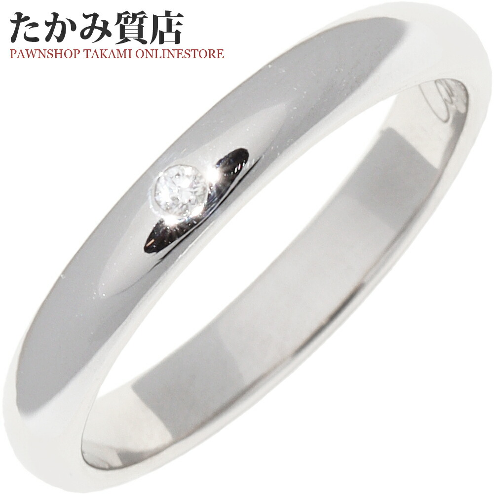 楽天市場】カルティエ 指輪 Pt950 ダイヤ1P(0.01ct) クラシック