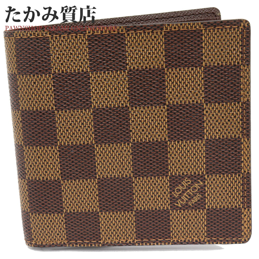 楽天市場】ルイヴィトン 二つ折り財布(小銭入れあり) ダミエ