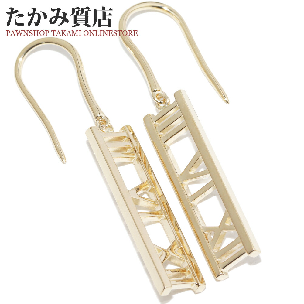 楽天市場】ティファニー ピアス K18PG アトラスx フープピアス