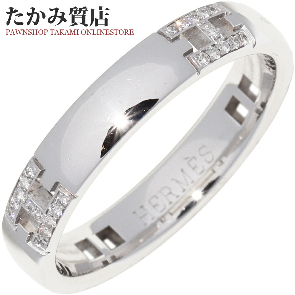 楽天市場】エルメス 指輪 K18WG ヘラクレスリング ミニ #56(15.5号