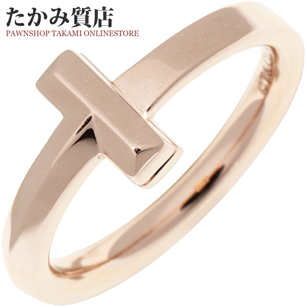 楽天市場】ティファニー 指輪 K18PG ダイヤ0.23ct Tトゥルーナ