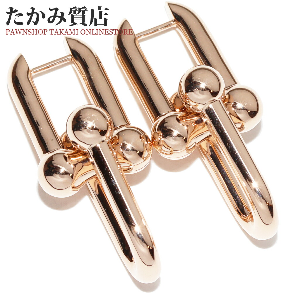 楽天市場】ティファニー ピアス K18YG ロック ピアス ミディアムモデル