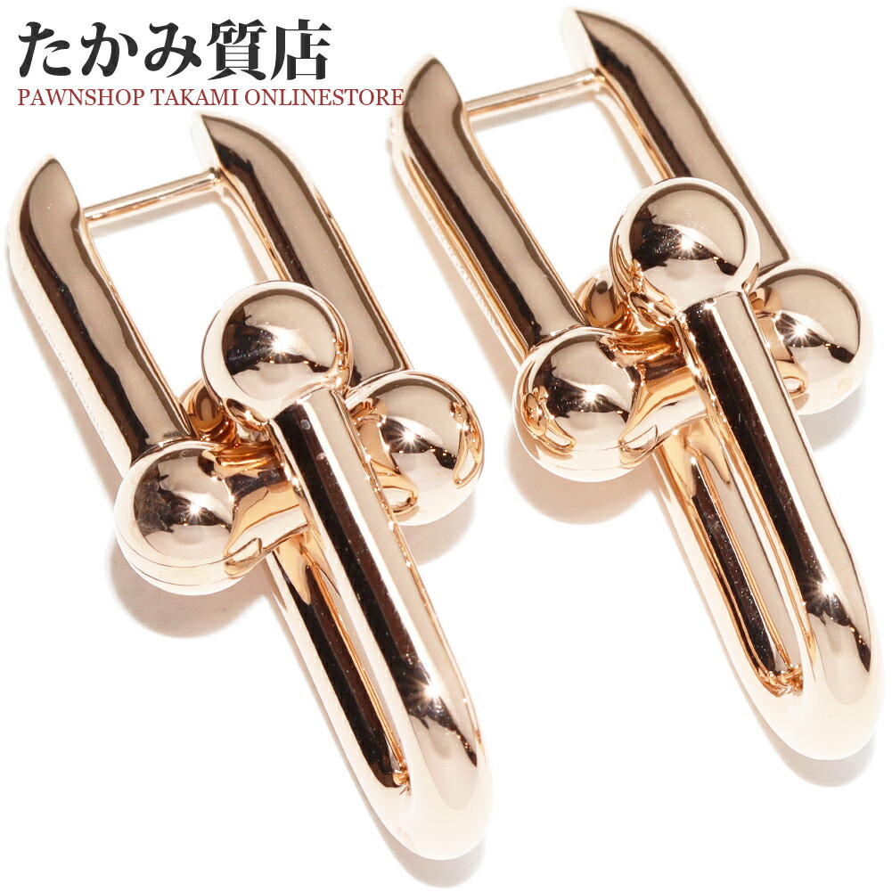 楽天市場】ティファニー ピアス K18YG ロック ピアス ミディアムモデル