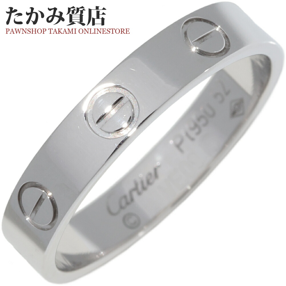 楽天市場】カルティエ 指輪 K18WG ラブリング スモールモデル ミニラブ