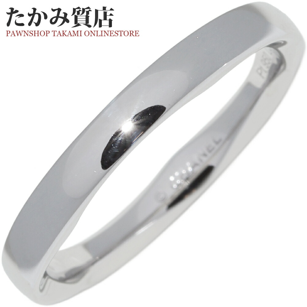 現行品 新品仕上げ済 シャネル カメリア マリッジリング Pt950 #56 現行品 新品仕上げ済 シャネル カメリア マリッジリング Pt950 #56