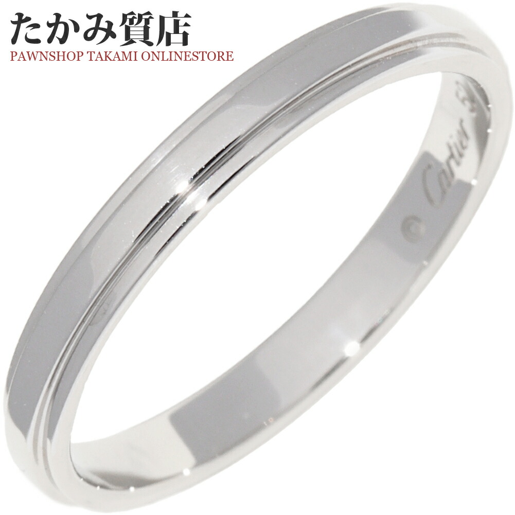 楽天市場】カルティエ 指輪 K18PG ダムール ウェディングリング 幅2.5