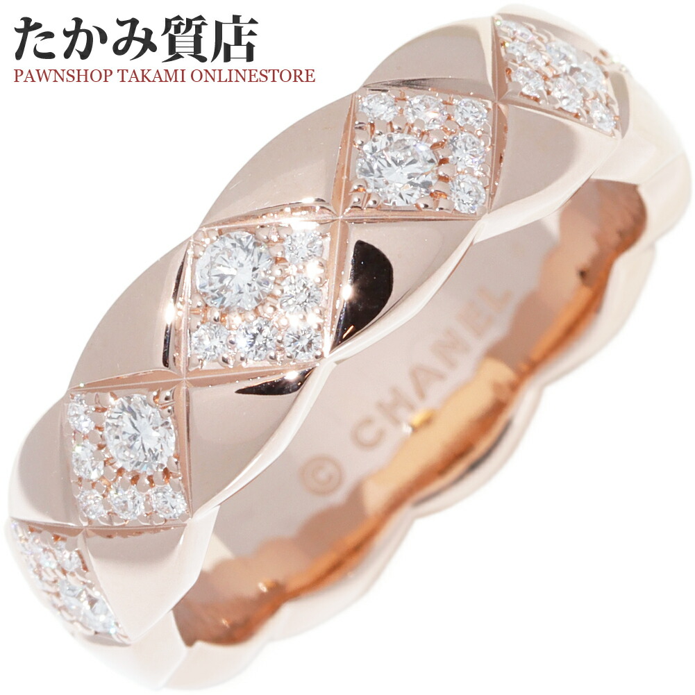 楽天市場】シャネル 指輪 K18ベージュゴールド ダイヤ53P(約0.44ct