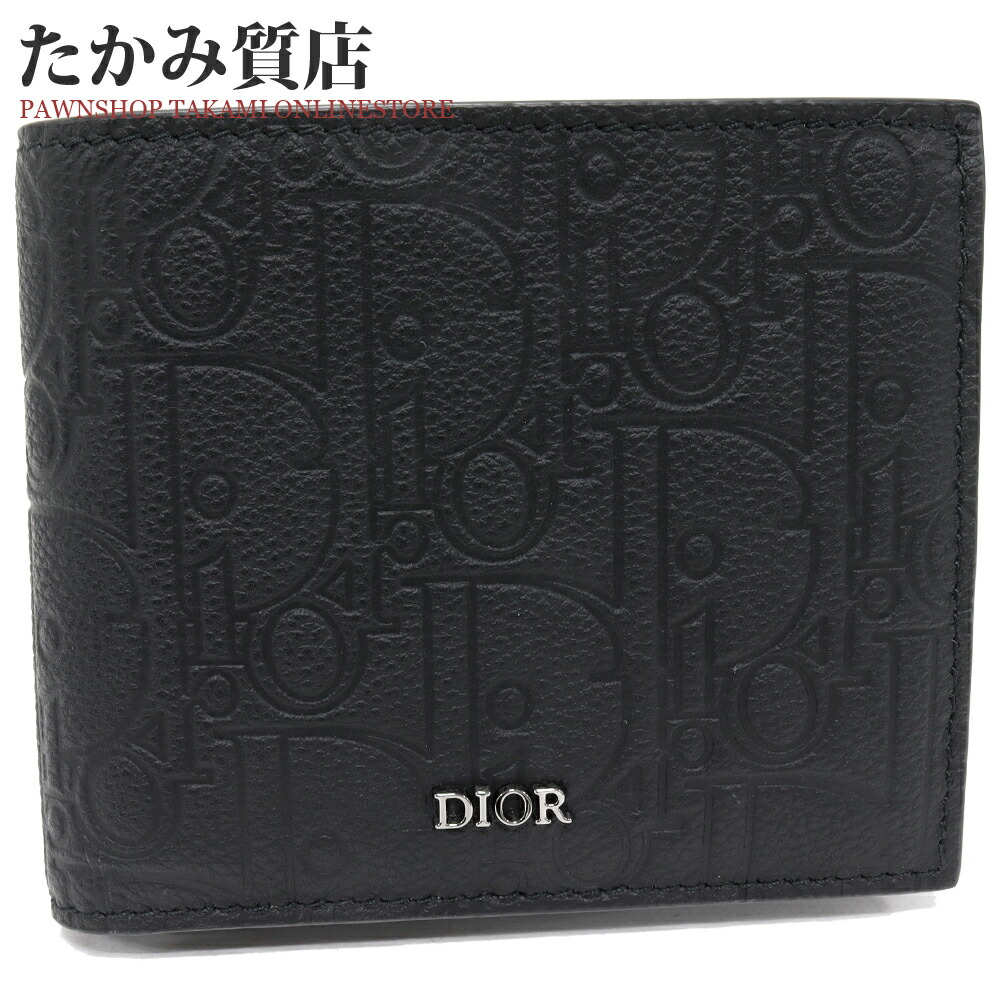 楽天市場】Dior ディオール 二つ折り財布 2ESBC027CDI メンズ レザー
