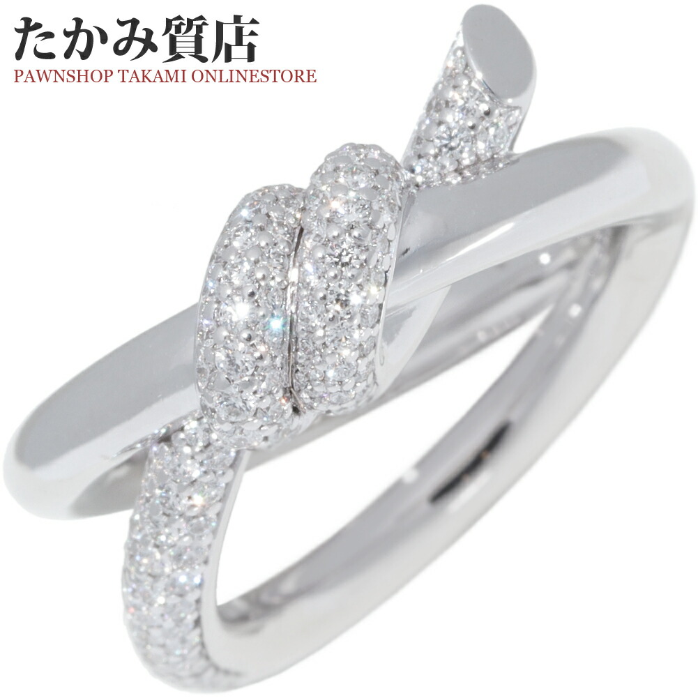 【新品】Tiffany & Co.ノット ダブル ロウ ダイヤモンドリング 6号 楽天市場】(新品仕上げ済）ティファニー TIFFANY ノット ダブル ロウ