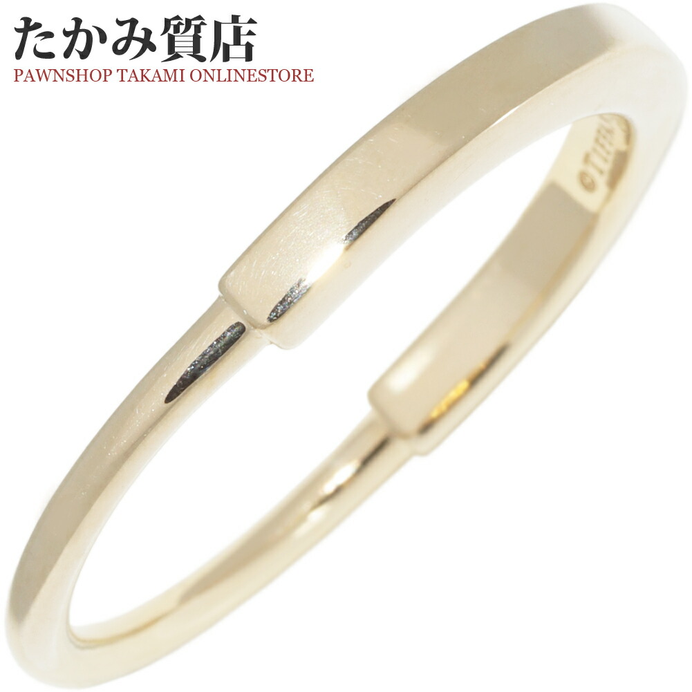 楽天市場】ティファニー 指輪 K18YG TTWO ナロー リング ダイヤ0.41ct
