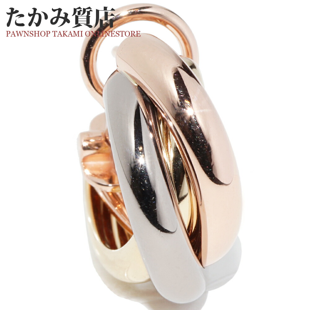 楽天市場】カルティエ ピアス K18YG K18WG K18PG トリニティピアス