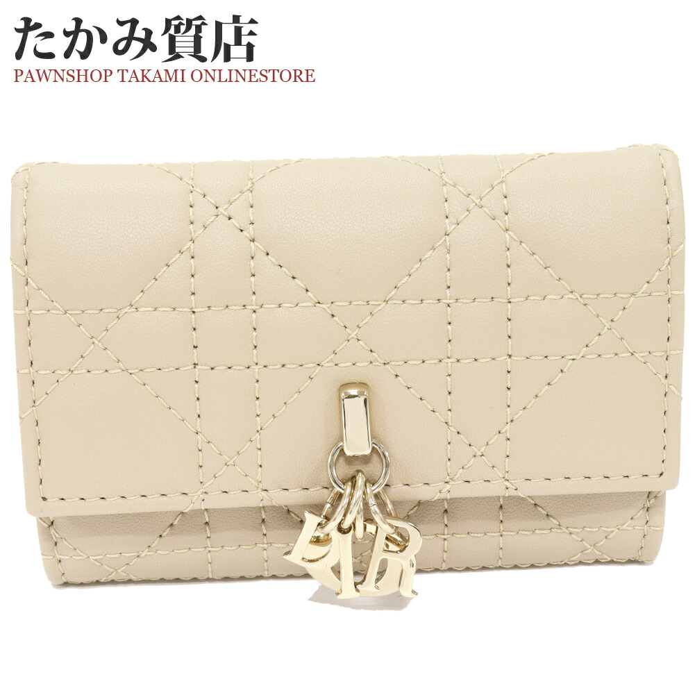 楽天市場】Dior ディオール コイン&カードケース LADY DIOR VOYAGEUR