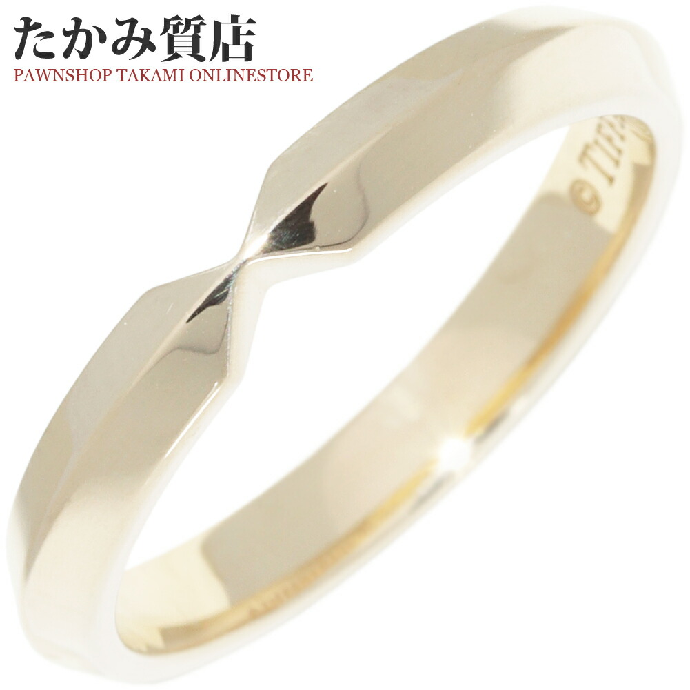楽天市場】ティファニー 指輪 K18YG トゥルーバンドリング 幅4ミリ