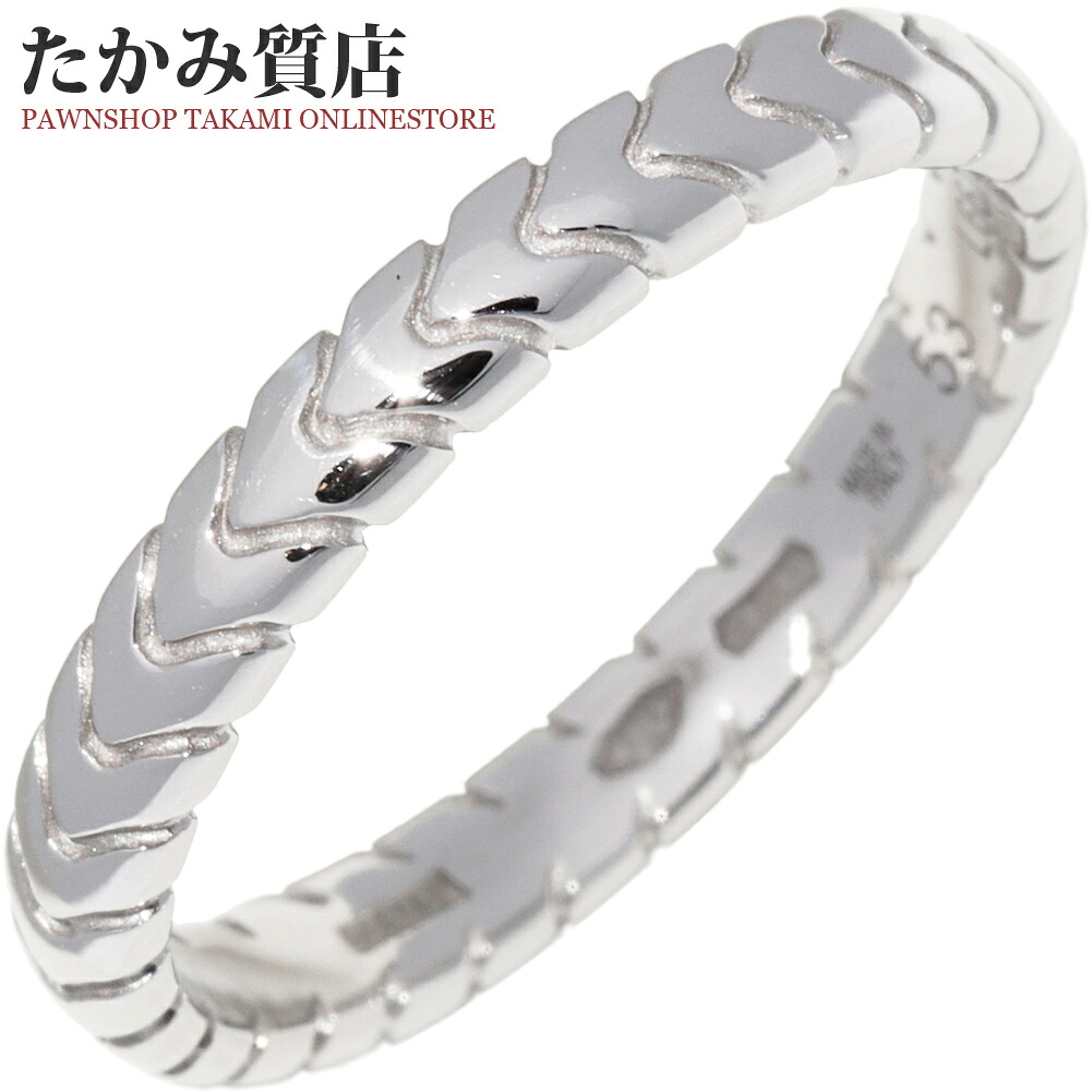 ブルガリ 指輪 Pt950 スピガ ウェディングリング 幅3ミリ #53(約12.5号)｜たかみ質店店