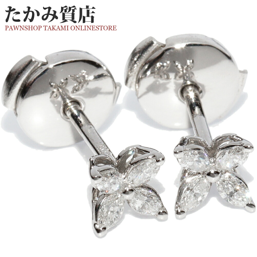 ティファニー ピアス Pt950 ダイヤ8P(0.19ct) ビクトリア ミニ ピアス 230,805円