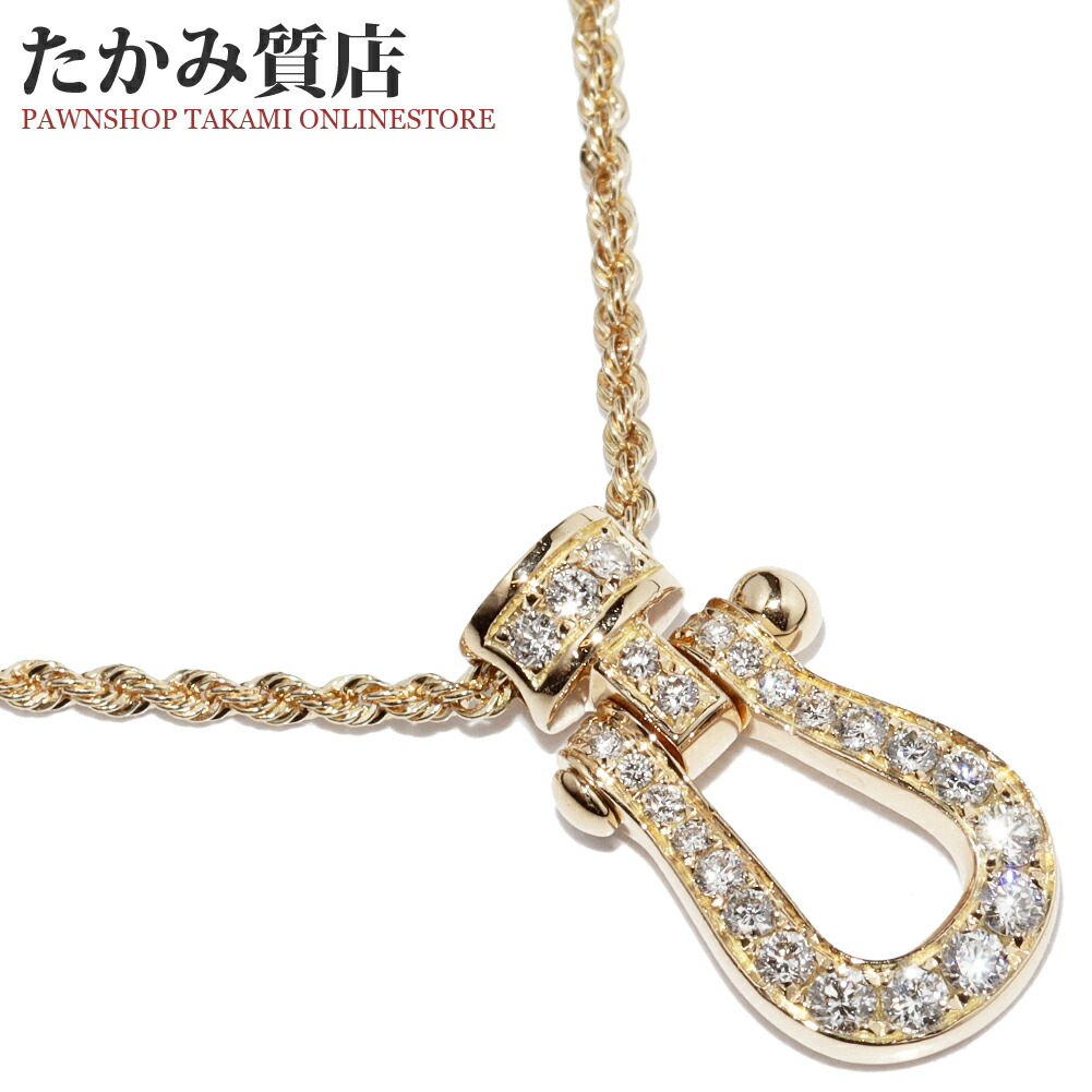 フレッド ペンダントネックレス K18YG ダイヤ26P(0.21ct) フォース10 ペンダントネックレス ミディアム 3B0201 7B0230｜たかみ質店店