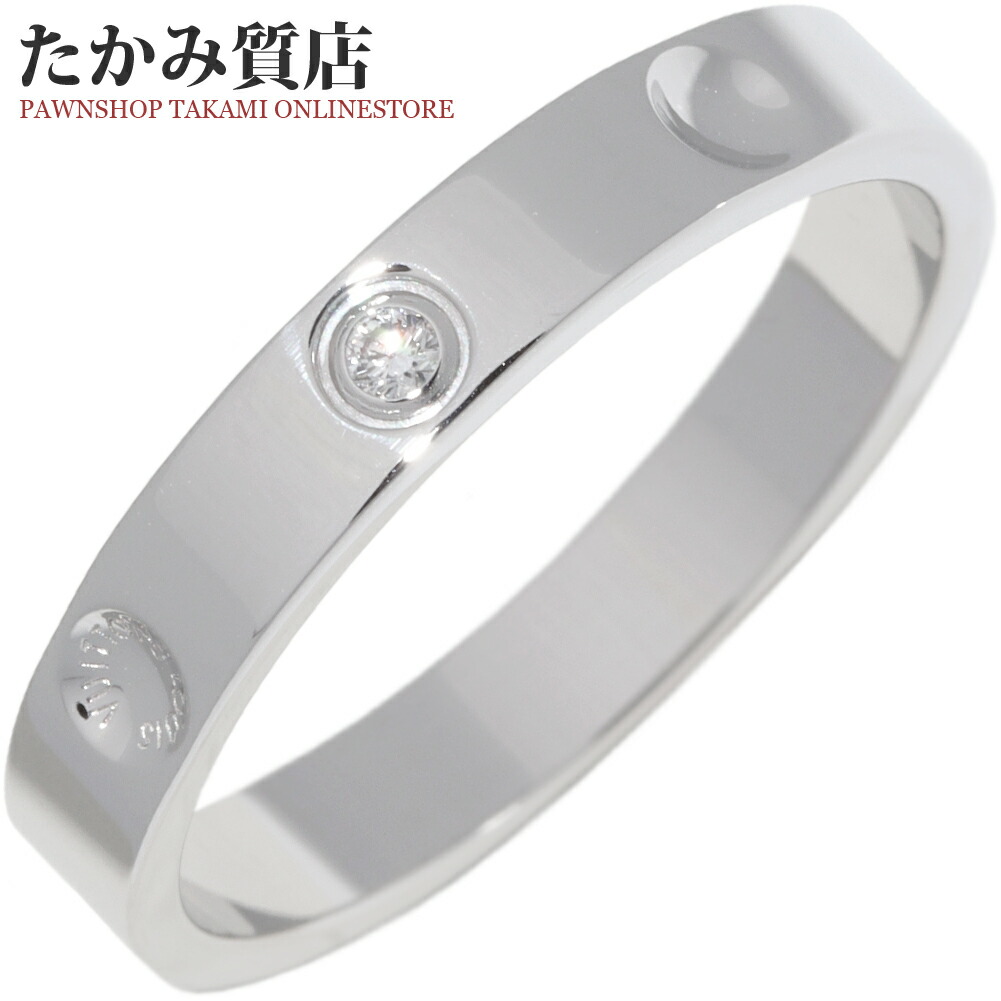 ルイヴィトン 指環 Pt950 金剛石1P(0.02コンピュータ断層撮影法) アリアンス アン工業プラント 輪っか Q9F00 #59(約18号)