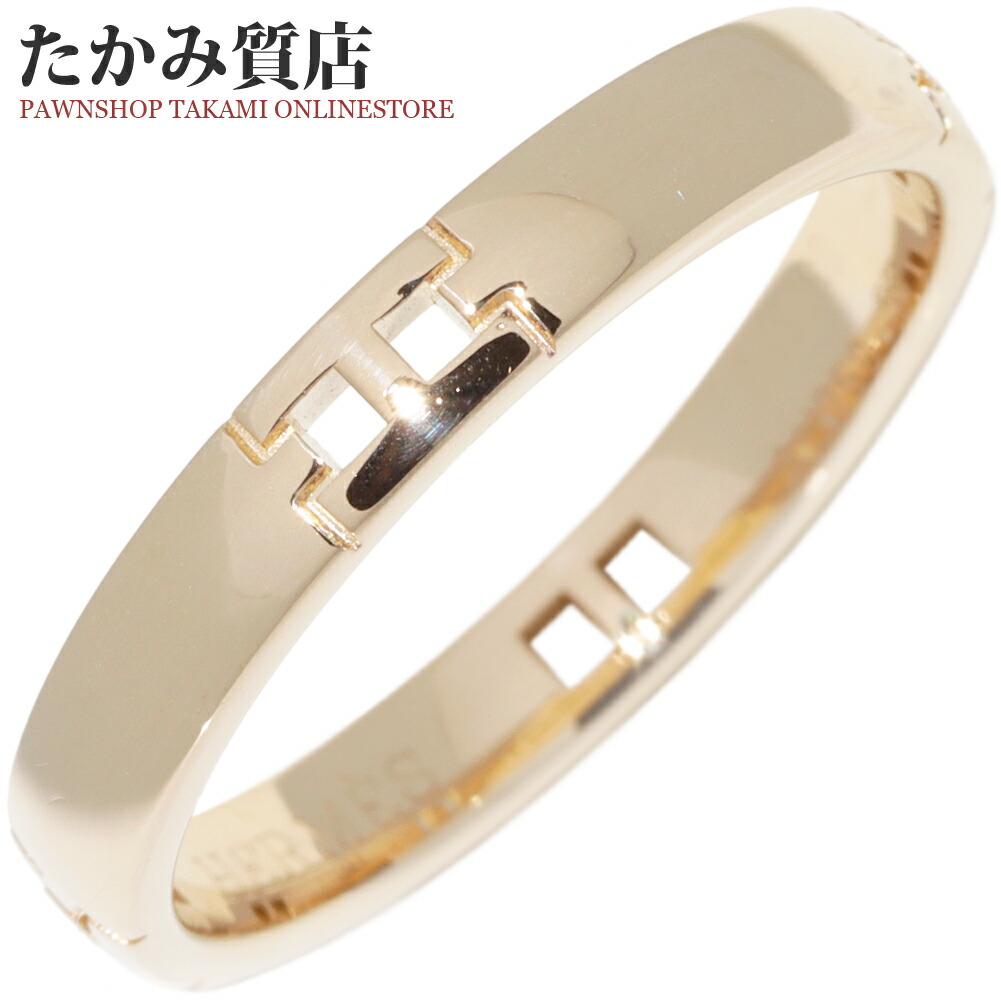 エルメス 指環 K18YG ヘラクレスリング ミニ #57(約16号)