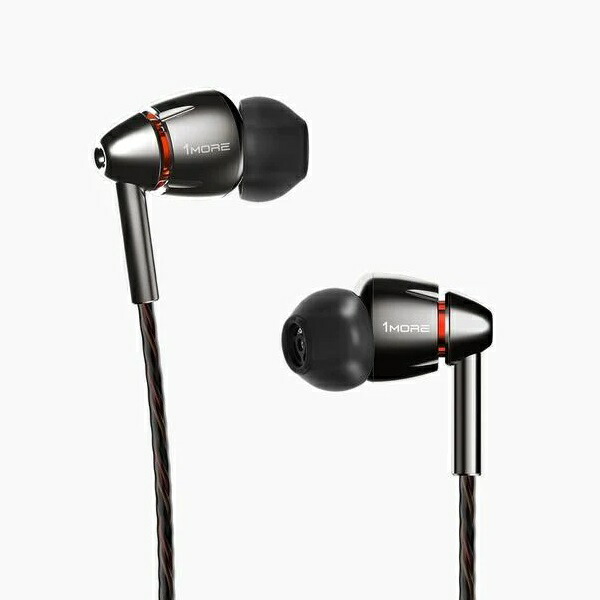 1MORE E1010 イヤ電話機 クアッドドライバー Hi-Res Audio THX 公許 インイヤー型 Hi-Fi音声 ステレオ 有線 超軽さ カナル型 遠隔操作・マイクロホン付き添い人 黒いこと尖んがり消化 百貨店SALE お買い出しマラソン 買い回り