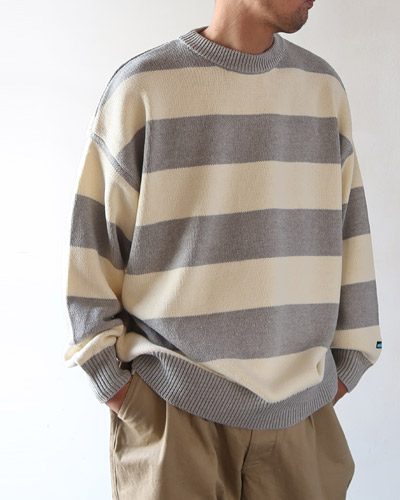 楽天市場】カブー KAVU ボーダーニット [19823012] Border Knit メンズ