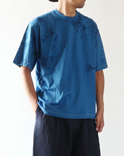 BARAILLE\u0026SOWBOW バライル\u0026ソウボウ カットソー メンズ KIRISHIMA S/S TEE DARK INDIGO TIE-DYE 蒼氓 タイダイプルオーバー SBBG-SST1-IND 貨物輸送無料
