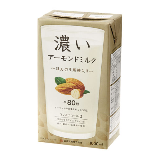 送料無料 一部地域除く 筑波乳業 濃いアーモンドミルク ほんのり黒糖入り 1000ml 12本 砂糖不使用 Vmaphotographystudios Com