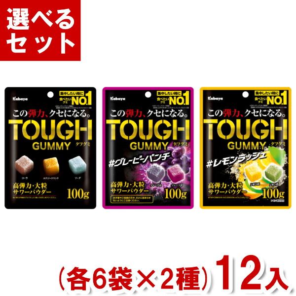 タフグミ　まとめ売り 6個セット カバヤ タフグミ 100g x6 まとめ売り セット販売 お