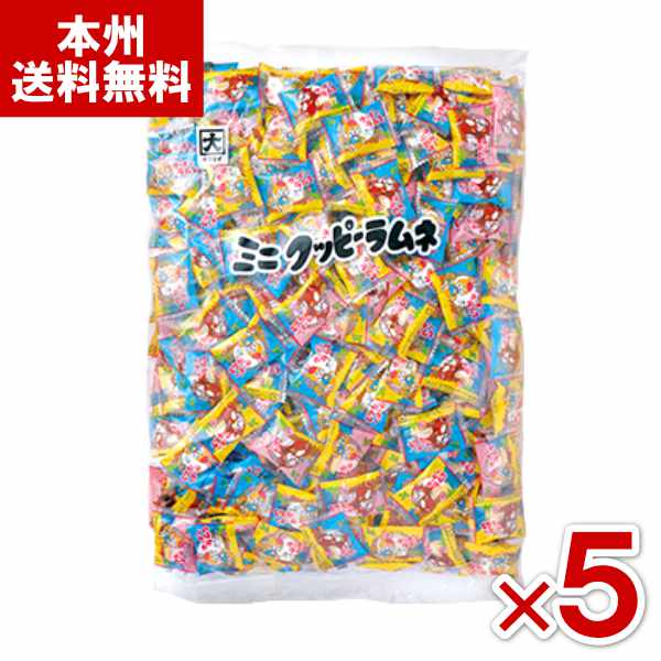 カクダイ製菓 ミニクッピーラムネ 賞味期限あり 1kg×5袋 (業務用 景品 プレゼント 法人様向け 大量 景品 菓子まき つかみ取り イベント) (Y10) (本州送料無料)