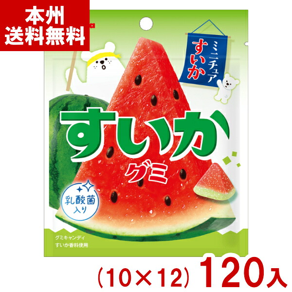 カバヤ 50g すいかグミ (10×12)120入 (期間限定 スイカ グミ お菓子 おやつ 景品 まとめ買い) (ケース販売)(Y12) (本州送料無料)