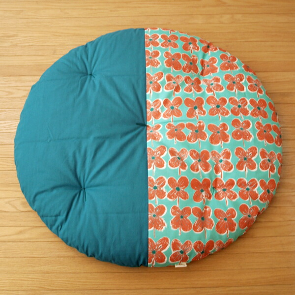 丸 座布団 ベビー用寝具 ベッド ツートン 名入れ 円形 北欧 おしゃれ プレゼント 赤ちゃん 赤ちゃん 出産祝い 北欧 100cm クッション かわいい 京都 洛中高岡屋 日本製 綿100 せんべい座布団 座布団 丸 100cm 円形 クッション プレイマット お昼寝マット ツートン 出産