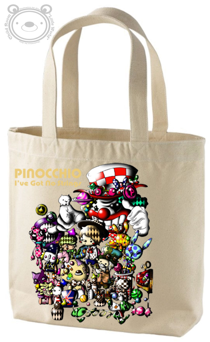 楽天市場】トートバッグ マシュマロキングス イラスト 23-bg-0001 : TK