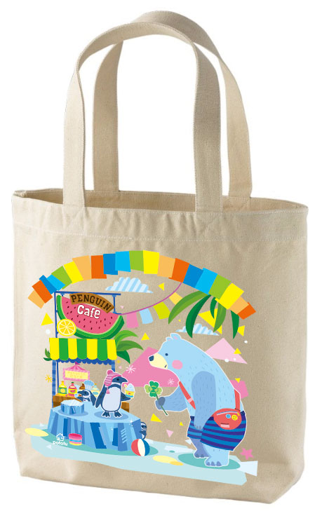 楽天市場】トートバッグ potofu イラスト 80-bg-0001 : TK-JIANG