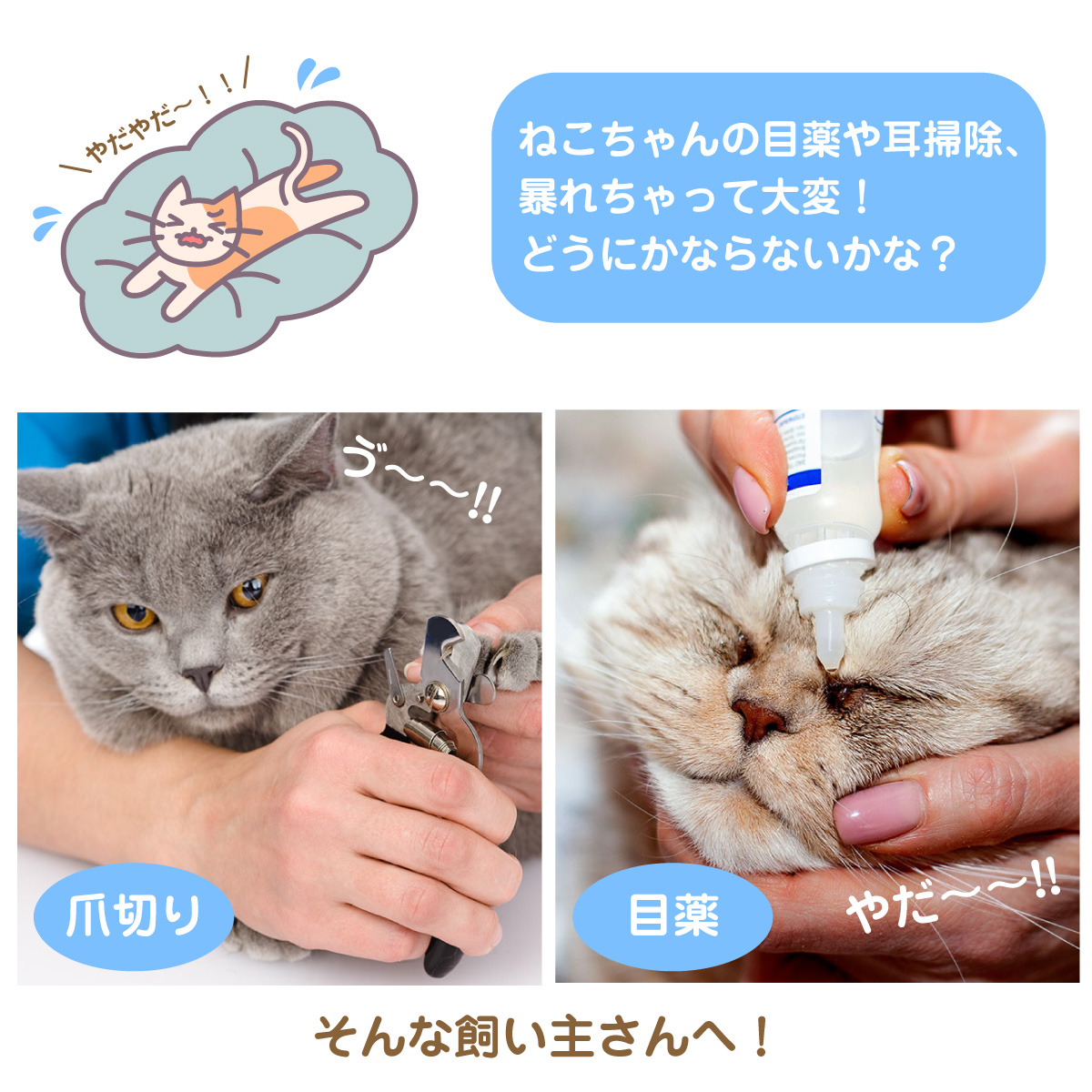 ねこ用マスク 爪切り補助具 目薬 猫 ネコ マスク フェイスマスク 目出し 目隠し ペット用品 立体 neko-mask 最旬ダウン