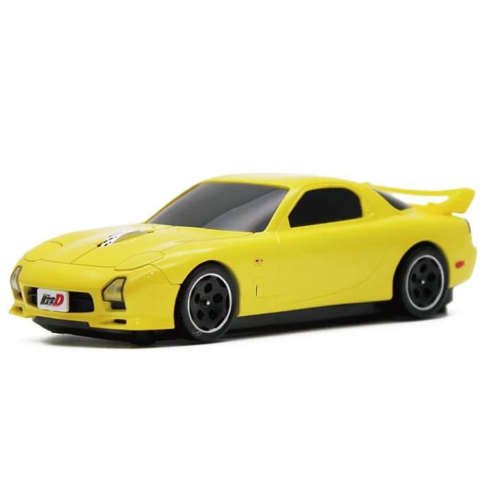 マウス 無線電池式 マツダ RX-7 FD3S型 頭文字D FD18巻版 イエロー 高橋啓介バージョン 431053 イニシャルD MAZDA 特製マウスパッド付 車型マウス ワイヤレス メーカー公認カーマウス 車 かわいい pc パソコン パソコン周辺機器 デザイン おしゃれ カッコイイ リアル画像