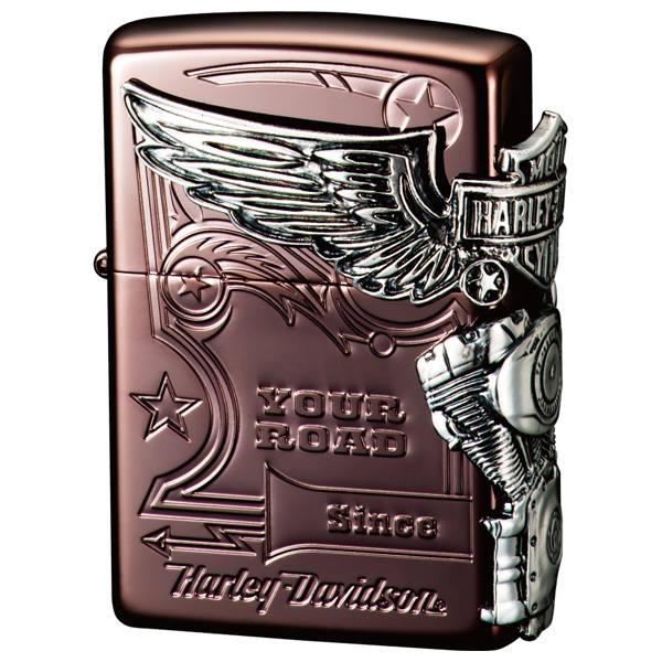 ZIPPO 喫煙具 ライター ハーレーダビットソン HDP49 ☆ 送料無料 ジッポ zippo ジッポー HARLEY DAVIDSON オートバイ 白頭鷲 ハクトウワシ ボールドイーグル｜たからばこ　店