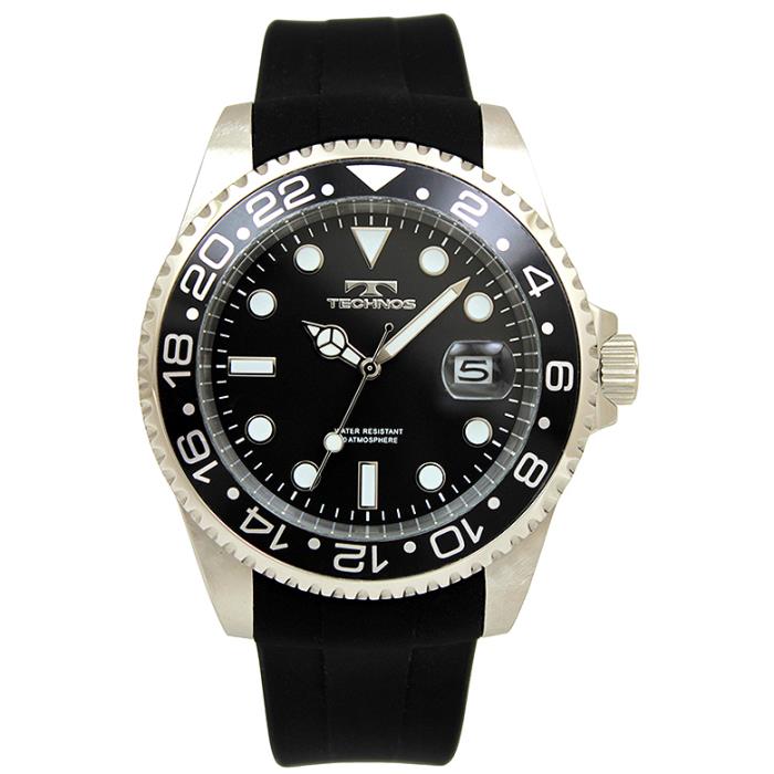 [テクノス] 腕時計 デイト 100周年モデル T6C28PB メンズ ブラック 楽天市場】腕時計 メンズ TECHNOS テクノス 100周年記念モデル T6C28