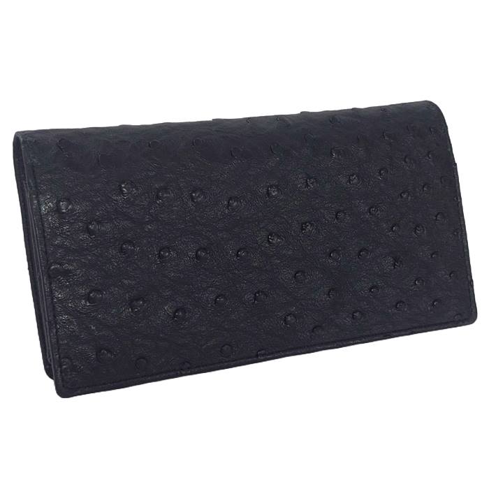 本革オーストリッチ 無双 マネークリップ エメラルドグリーン JRA認定