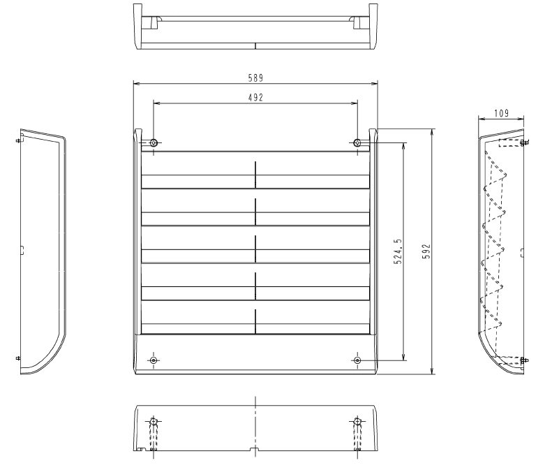 楽天市場】ダイキン KPW937F4 (オーケー器材) 室外機用 風向調整板 