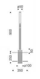 遠藤照明 RL-849H LEDアウトドアライト ポール灯用オプション ポール 施設照明部材